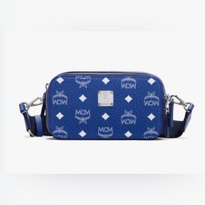MCM BLUE CAMERA BAG